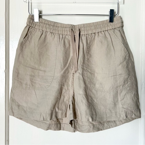 Quince 100% European Linen Shorts Driftwood M - Picture 4 of 7